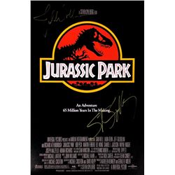 Steven Spielberg John William Autograph Signed Jurassic Park Poster
