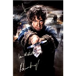 Martin Freeman Orlando Bloom Autograph Signed Hobbit Poster