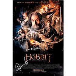 Martin Freeman Orlando Bloom Autograph Signed Hobbit Poster
