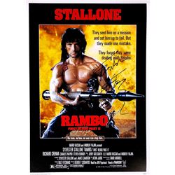 Sylvester Stallone Autograph Signed Rambo Poster