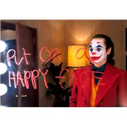Joaquin Phoenix Autograph Signed Joker Poster
