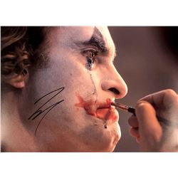Joaquin Phoenix Autograph Signed Joker Poster
