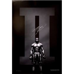 Michael B Jordan Autograph Signed Creed  Poster