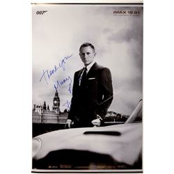 Daniel Craig Autograph Signed James Bond 007 Poster