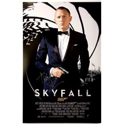 Daniel Craig Autograph Signed James Bond 007 Skyfall Poster
