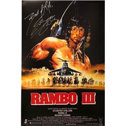 Sylvester Stallone Autograph Signed Rambo Poster