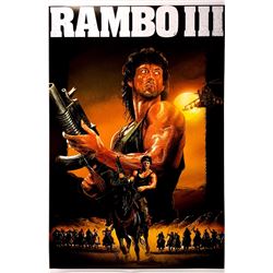 Sylvester Stallone Autograph Signed Rambo Poster