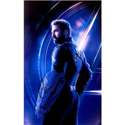 Chris Evans Autograph Signed Avengers Poster