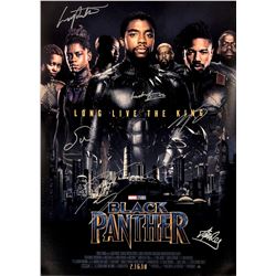 Chadwick Boseman Autograph Signed Black Panther Poster