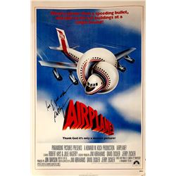 Robert Hays Autograph Signed Airplane Poster