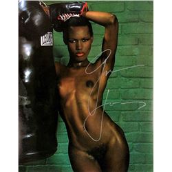 Grace Jones Autograph Signed Poster James Bond