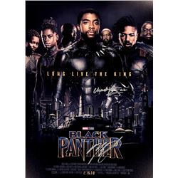 Chadwick Boseman Autograph Signed Black Panther Poster