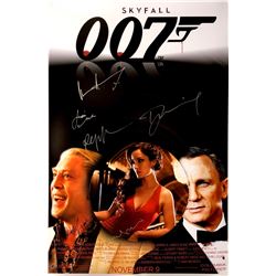 Daniel Craig Autograph Signed James Bond 007 Skyfall Poster