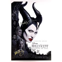 Michelle Pfeiffer Angelina Jolie Autograph Signed Maleficent Poster