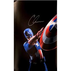 Chris Evans Autograph Signed Avengers Captain America Poster