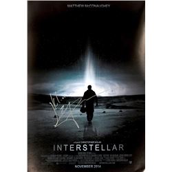 Matthew McConaughey Autograph Signed Interstellar Poster