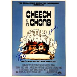 Cheech Marin Tommy Chong Autograph Signed Still Smoking Poster