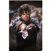Image 1 : Ian McKellen Autograph Signed Hobbit Orlando Bloom Poster