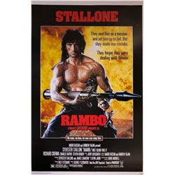 Sylvester Stallone Autograph Signed Rambo Poster