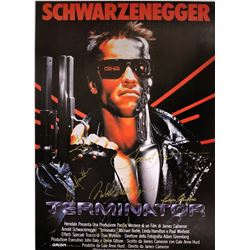 Arnold Schwarzenegger Autograph Signed Terminator Poster