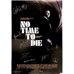 Autograph Signed James Bond 007 No Time to Die Poster