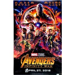 Autograph Signed Avengers Infinity War Poster