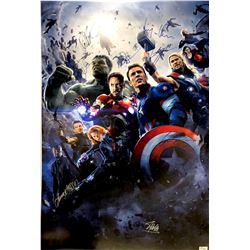 Autograph Signed Avengers Age of Ultron Poster