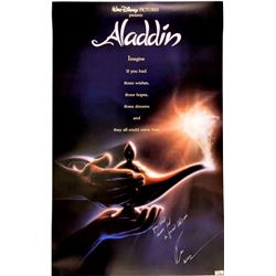 Autograph Signed Aladdin Poster
