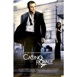 Autograph Signed James Bond 007 Casino Royale Poster