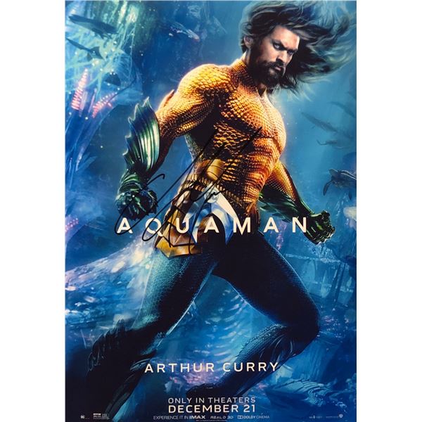 DC Aquaman Jason Momoa Autographed Signed Photo