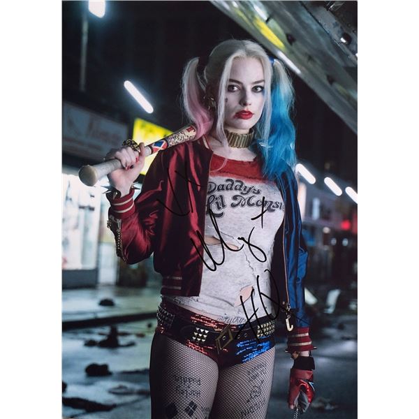 DC Harley Quinn Margot Robbie Autographed Signed Photo