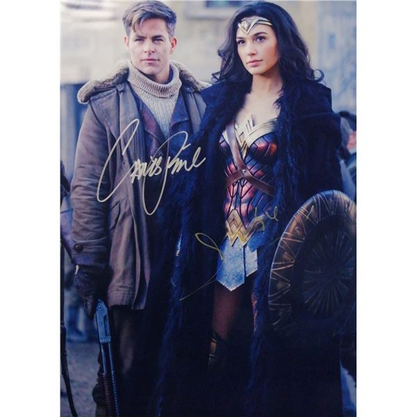 DC Wonder Woman Chris Pine Gal Gadot Autographed Signed Photo