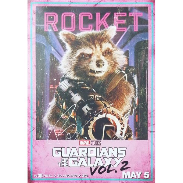 Guardians of The Galaxy 2 Bradley Cooper Signed Photo