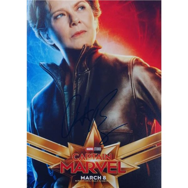 Captain Marvel Annette Bening Signed Photo