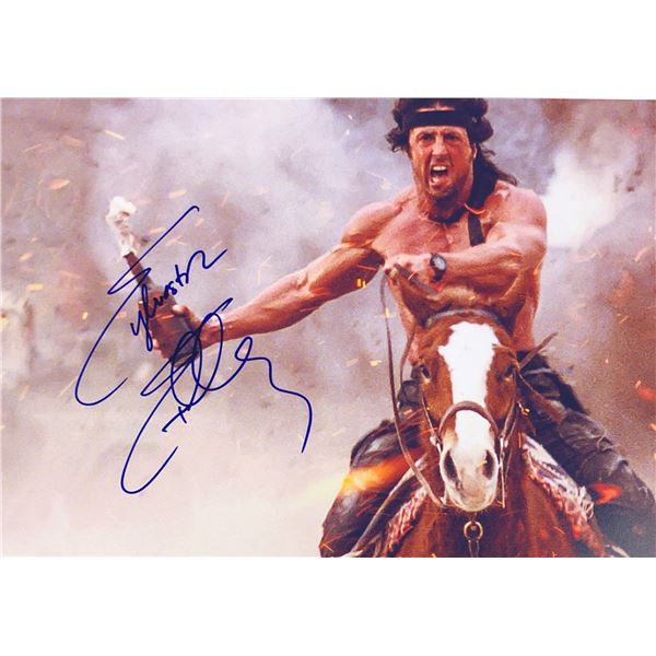 Rambo Sylvester Stallone Signed Photo
