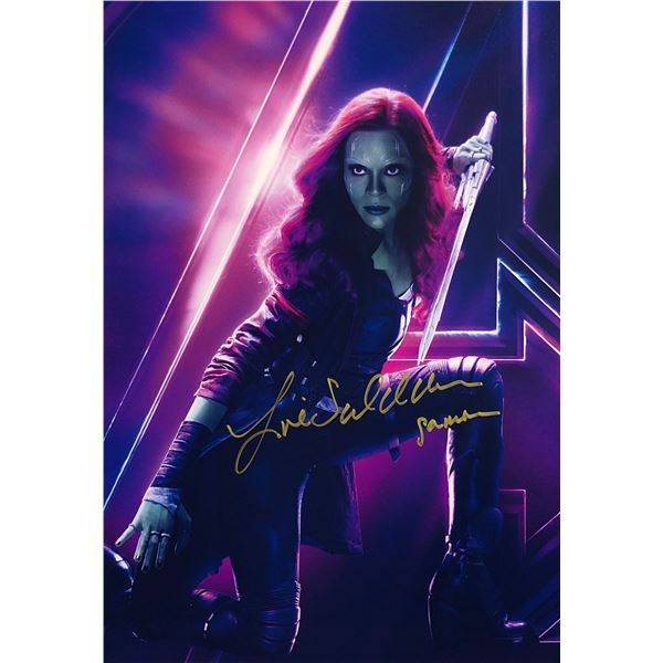 Avengers Infinity War Zoe Saldana Signed Photo