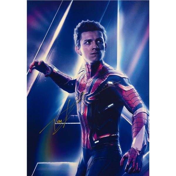 Avengers Infinity War Tom Holland Signed Photo