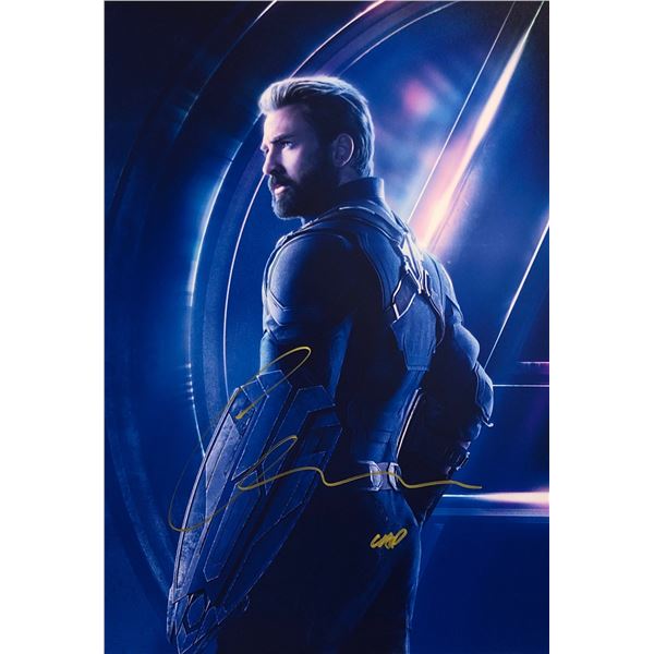Avengers Infinity War Chris Evans Signed Photo