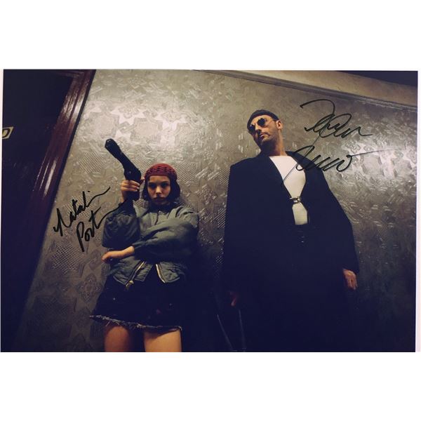Leon Jean Reno Natalie Portman Signed Photo