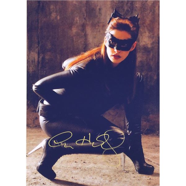Batman Dark Knight Anne Hathaway Signed Photo