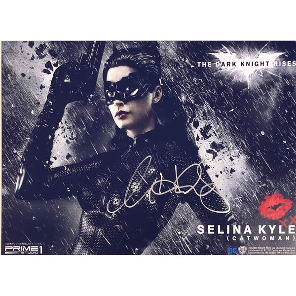Batman Dark Knight Anne Hathaway Signed Photo