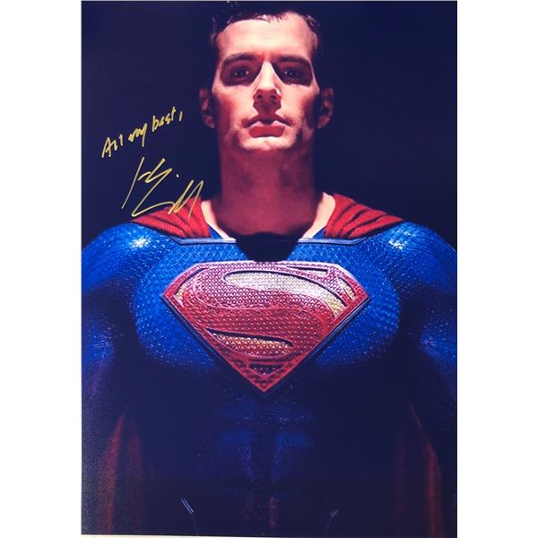 Justice League Henry Cavill Signed Photo