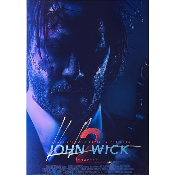 John Wick Keanu Reeves Signed Photo