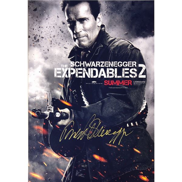 Expendables 2 Arnold Schwarzenegger Signed Photo