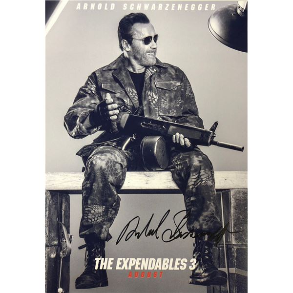 Expendables 3 Arnold Schwarzenegger Signed Photo