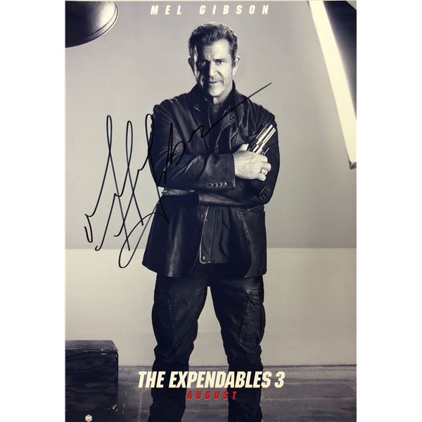 Expendables 3 Mel Gibson Signed Photo