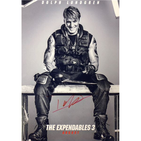 Expendables 3 Dolph Lundgren Signed Photo