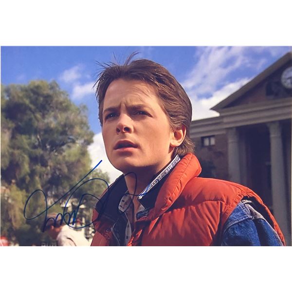 Back to Future Michael J. Fox Signed Photo