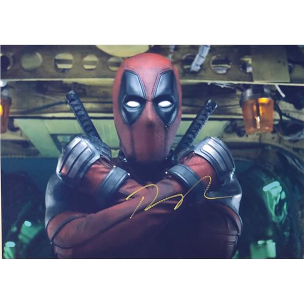 Deadpool Ryan Reynolds Signed Photo