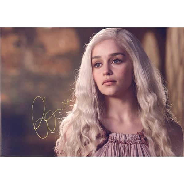 Game of Thrones Emilia Clarke Signed Photo